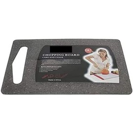 Poundsaver Thick Plastic Chopping Board, Black Plastic Cutting Board, Juice Grooves, Non Porous, Easy Grip Handle, Non Slip Food Preparation Best for Chef, Kitchen and Professional Use (29.5×19.8)