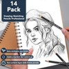 Blendura Drawing Pencils Professional Set, 14 Pencils Drawing Set 12B