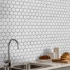 Decopus 3D Marble Tile Peel and Stick Backsplash (Hexagon) for