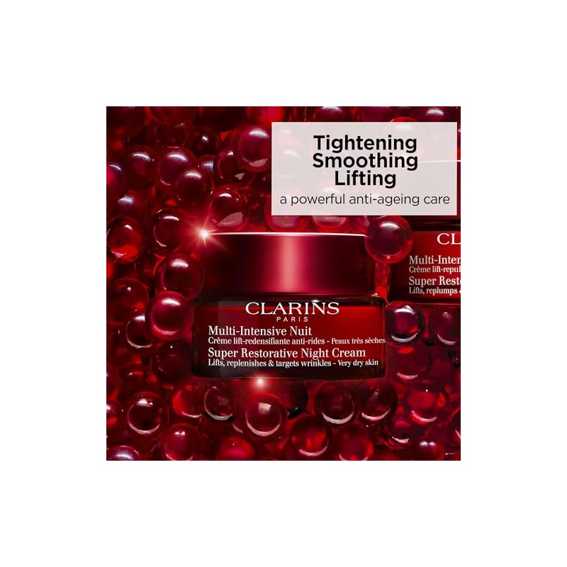Clarins Women's Super Restorative Night Cream, Very Dry Skin, 1.6