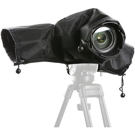 Movo CRC01 - Funda Impermeable de Nailon para cámara con Mangas de Mano Cerradas compatibles con cámaras Canon EOS, Nikon, Sony, Olympus, Pentax y Panasonic DSLR