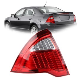 YEQSHNG Halogen Type Tail Light Fit For 2010-2012 Ford Fusion Left Driver Side Rear Tail Light Rear Lamp Replacement For 9E5Z13405A