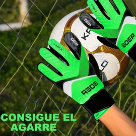 ASHDNSZD Guantes de Portero de Fútbol para Niños y Jóvenes (Verde, 7)