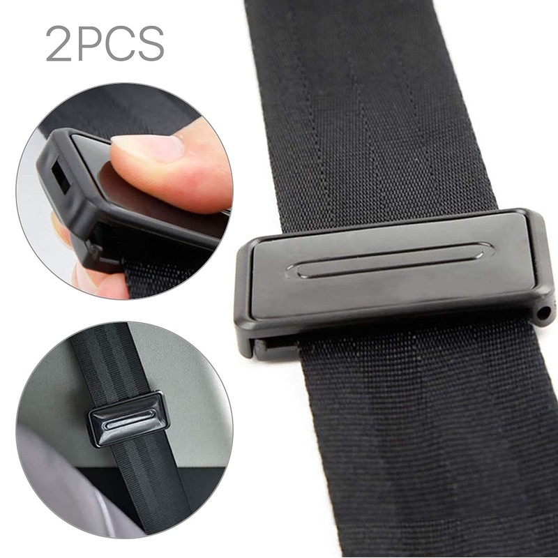 2x Car Seat Belt Adjuster Car Seatbelt Clip Strap Buckle