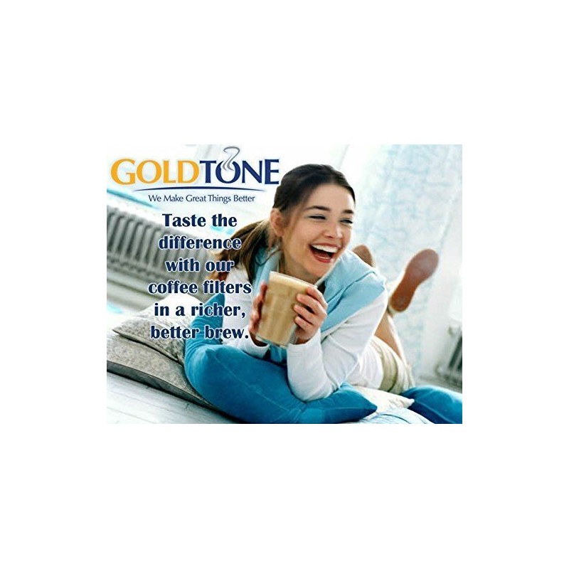 GoldTone Reusable #4 Cone Coffee Filter for Moccamaster Coffee Makers