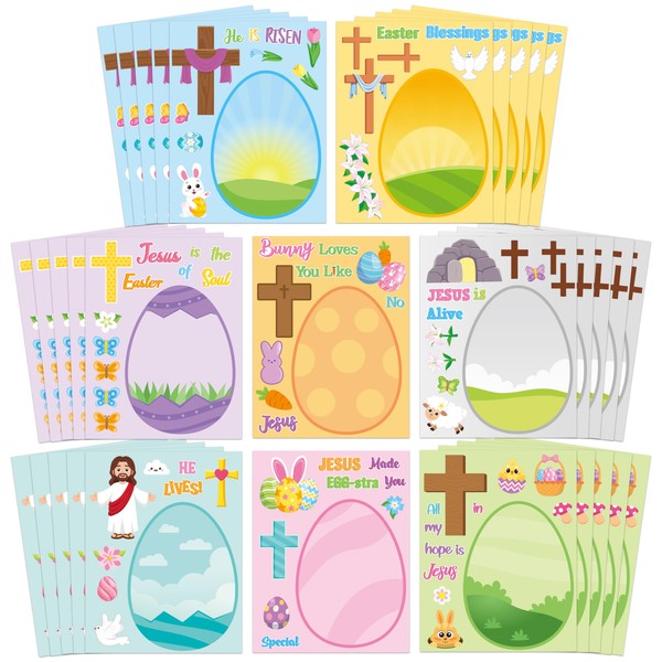 CY2SIDE Easter Eggs Face Sticker - 40PCS Make Your Own