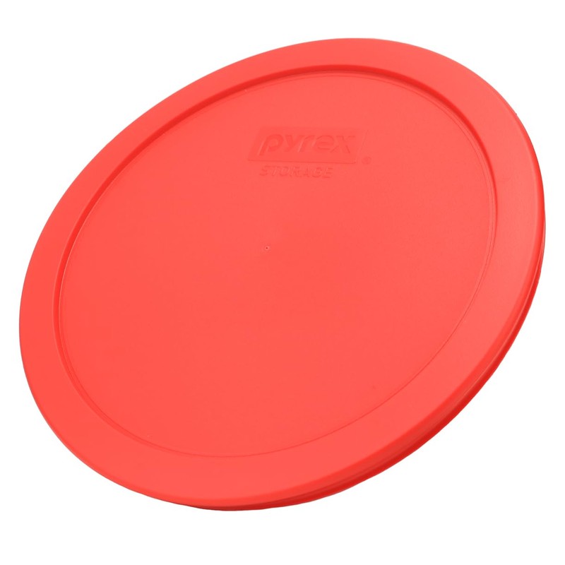 Pyrex 7402-PC 6/7-Cup Red Food Storage Replacement Lid (2-Pack) -