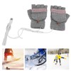 1Pair USB Heated Winter Gloves Mitten Knitting Hand Warmer Gloves