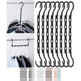 Mr. Pen- Space Saving Hangers, Black, 8 Pack, Closet Organizer Hangers Space Saving, Hanger Organizer, Closet Hangers, Shirt Organizer, Closet Hangers Space Saver, Magic Hangers.