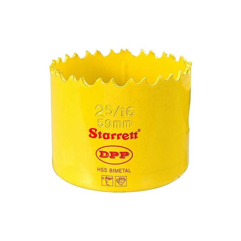 Starrett DH0256 59mm 2.5/16-inch HSS Bi-Metal Dual Pitch Professional Hole