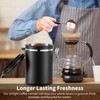 Olyzer Stainless Steel Coffee Canister 22 oz, Airtight Coffee Storage