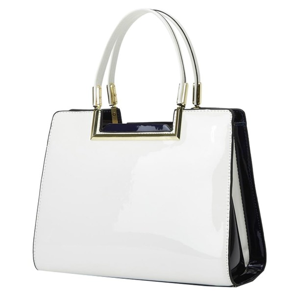 Womens Fashion Glossy Patent Leather Handbag Designer Luxury Tote Shoulder