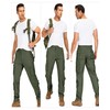 CARPANT Army Green Tactical Cargo Pants for Men Baggy Cotton