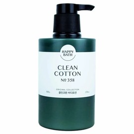 Happy Bath Original Collection Clean Cotton Body Lotion 500g / 해피바스 오리지널 컬렉션 클린 코튼 바디로션 500g