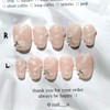 Wedding Butterfly Handmade Nail Tips - Mini Oval / 웨딩