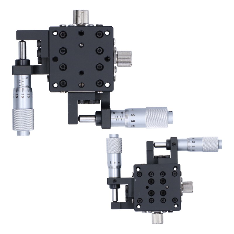 XY Linear Stage Cross Roller Micrometer Manual Slide Table Trimming
