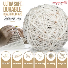 Mary Maxim Aran Irish Tweed Yarn, Aran