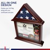 DECOMIL - Certificate and Document Holder with 3x5 Flag Display