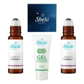 Sueros De Cafeína +gel Vitaminado+parches De Colageno Shelo