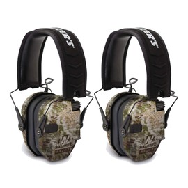 Walkers Razor Slim Electronic Shooting Muffs 2-Pack, Kryptek Camo (2 Items)