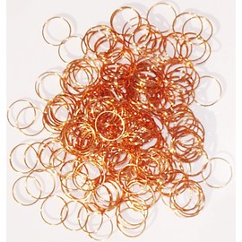 250 Large Size 14 mm COPPER Rings Fasteners Clasps Antique Look Metal Chandelier Light Links For Making Chains of Garlands Crystals Drops Crafts Beading Charms Christmas Tree Decorations Sun Catchers