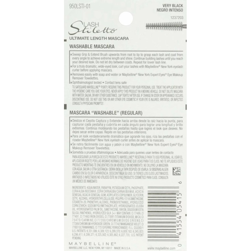 Maybelline Maquillaje De Maybelline New York Lash Stiletto Último Longi