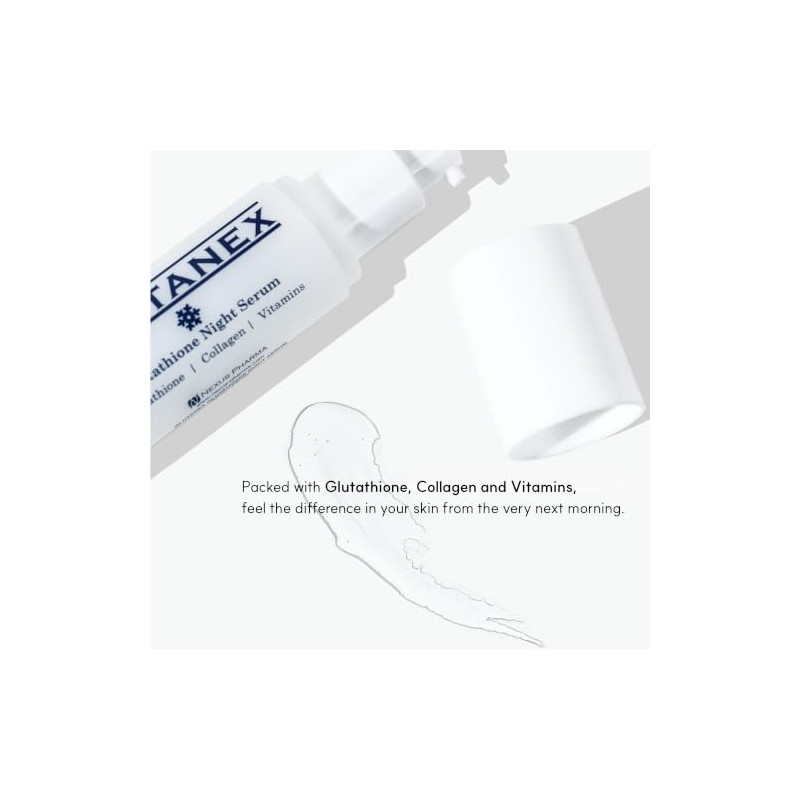 Glutanex Night Serum SUERO DE NOCHEAntioxidación, Firmeza, Elasticidad, NutriciónDe Corea