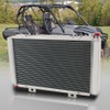 Cubauto Aluminum Radiator Replacement for Can-Am Maverick Commander MAX 1000