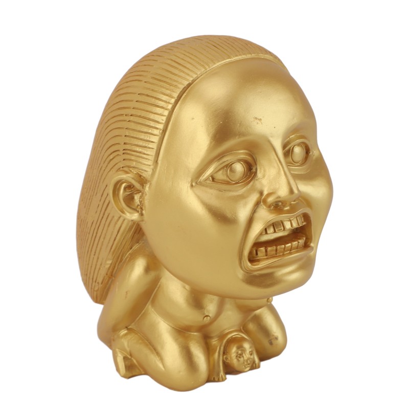 Fertility Statue Resin Handmade Golden Exquisite Creative Fertility Idol Sculpture