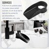 Air Gap ​Cover Water Ramp Silicone Splash ​Guard (Black), 4°