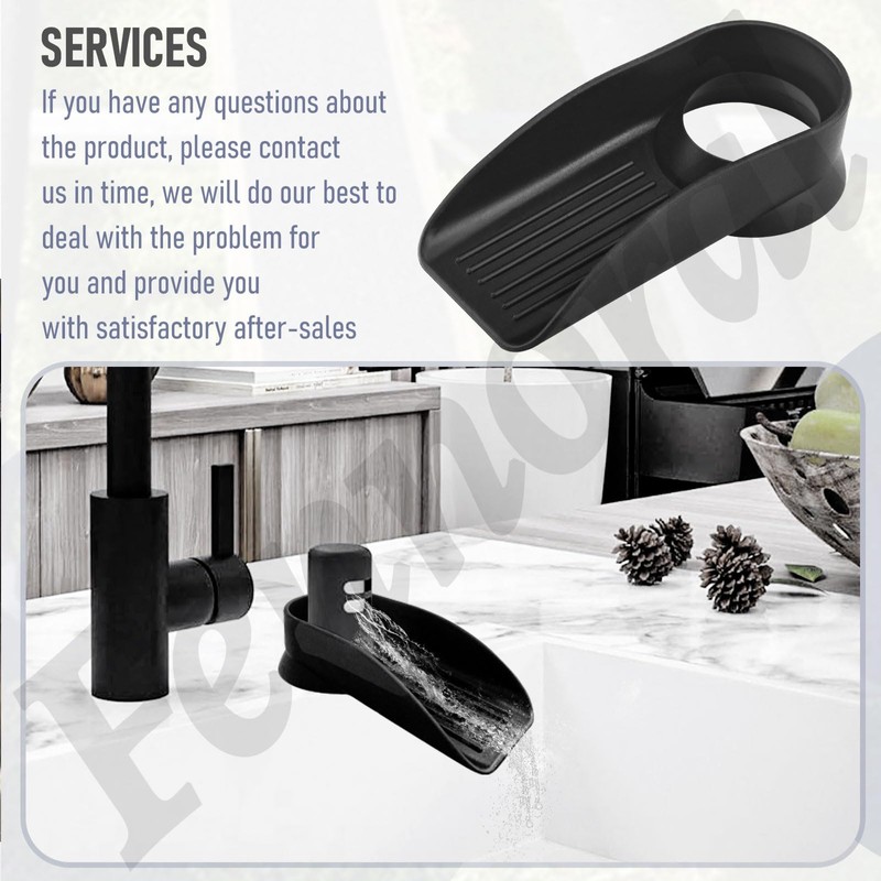Air Gap ​Cover Water Ramp Silicone Splash ​Guard (Black), 4°