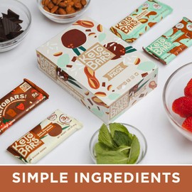 Keto Bars The Original Keto Snack Bar, Gourmet Simple Ingredients Low Carb, No Sugar, Rich in Ketogenic Fats, The Perfect KetoBars Snacks for Keto Diet Food Products (12 Pack, 1.65 oz)