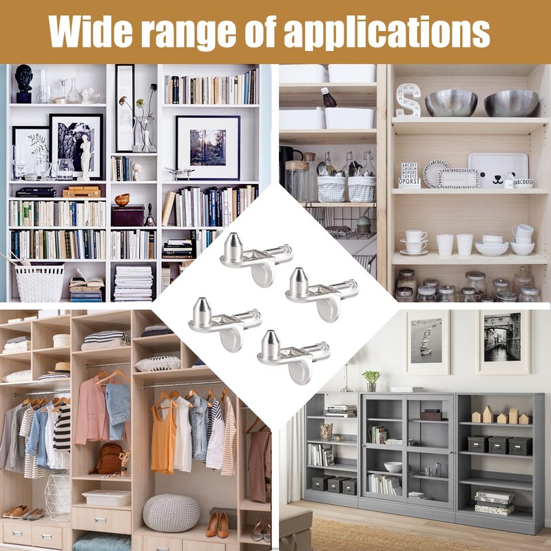 Shelves for Cupboards, 30 Pieces Shelf Brackets, 5 mm Shelf