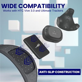 Skywin Vive Tracker Straps/Belt for HTC Vive, 3.0, 2.0, and Ultimate Trackers (1 Waist Belt), Secure and Comfortable Full Body Tracking (Trackers Not Included)