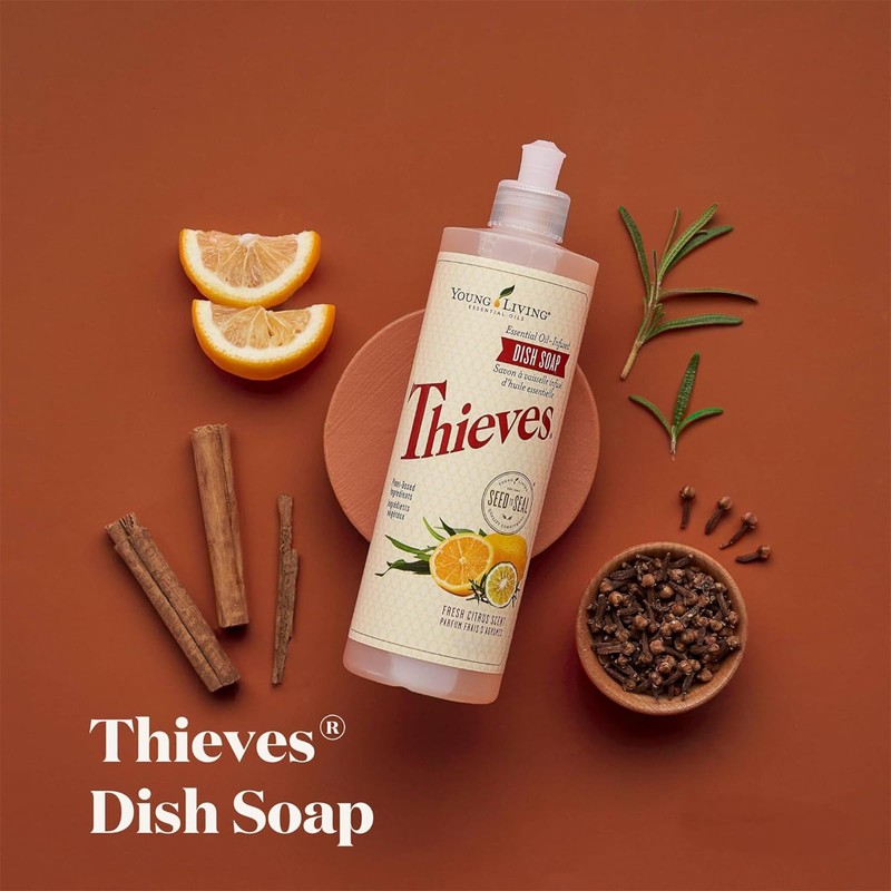 Young Living Thieves Dish Soap | 16 oz | Plant