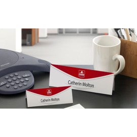 Avery L4796-20 Printable Place/Tent Cards, 1 Card Per A4 Sheet, White