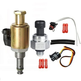 Regulador de presión del inyector de válvula IPR 7.3 y sensor de control ICP con coleta compatible con Ford F250 F350 F450 F550 Super Duty E350 E450 E550 Excursion F650 F750 F81Z9C968AA 1829856C9C9 4