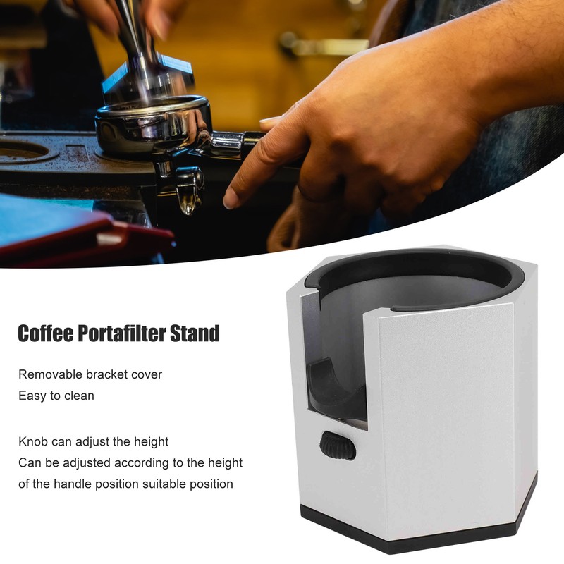 Coffee Portafilter Holder Aluminum Alloy Coffee Portafilter Stand with Removable