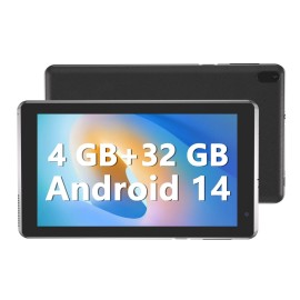 Yqsavior 7 inch Tablet 4GB RAM 32GB ROM Quad-Core Processor Android 14 Tablet PC for K...