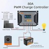 PowMr 60A PWM Solar Panel Regulator Charge Controller lithium battery