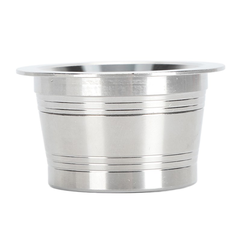 Stainless Steel Coffee Capsule Eco Friendly with Spoon Brush Reusable