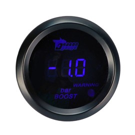Etopars 2" 52mm Black Car Auto Digital Blue LED Light Bar Turbo Boost LED Gauge Meter
