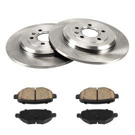 PHILTOP Rear Brake Pads and Rotors kit Fit for Ford 2010-2019 Taurus, 12” Brake kit Rear Brakes Rotors Automotive Replacement Brake kits