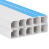 PVC Self-Adhesive Cable Trunking 0.4x0.4 In White For Cable Trays