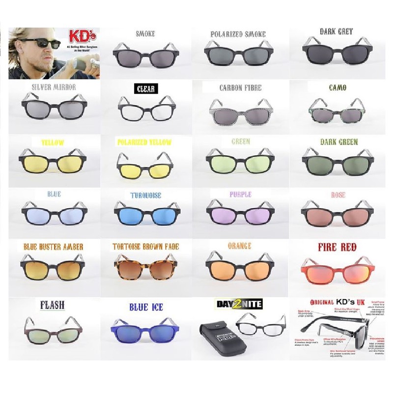 Original X-KD's Biker Sunglasses (POLARIZED GREY) XKDs as worn by