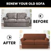 PrinceDeco T Cushion Loveseat Slipcover 3 Pieces Sofa Covers for