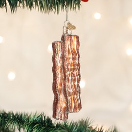 Old World Christmas Ornaments: Bacon Strips Glass Blown Ornaments for Christmas Tree