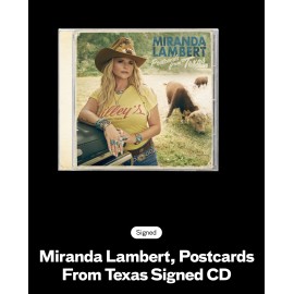 Miranda Lambert Postcards From Texas Autographed CD Hand Signed GREAT GIFT!