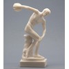 Discobolus Discus Thrower Nude Male Athlete Greek Roman Statue 21cm