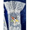 Eastern Star Worthy Matron OES White Mesh gloves with White